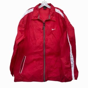 Vintage NIKE Red tracksuit Jacket windbreaker mens XL